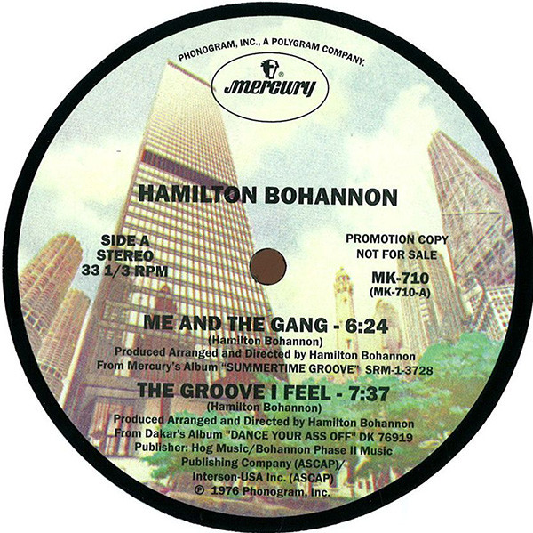 Hamilton Bohannon - Me And The Gang | Mercury (MK-710) - main Hamilton Bohannon - Me And The Gang | Mercury (MK-710) - main