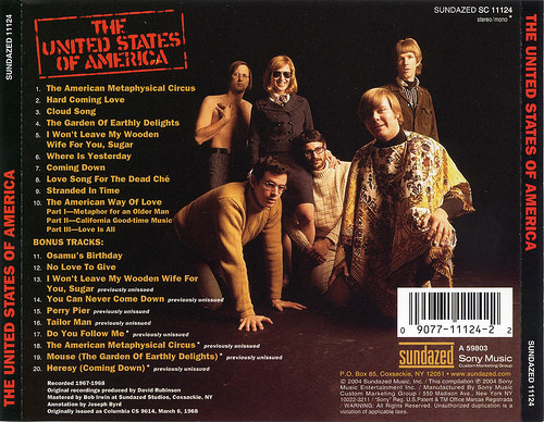 The United States Of America - The United States Of America | Sundazed Music (SC 11124) - 2 The United States Of America - The United States Of America | Sundazed Music (SC 11124) - 2