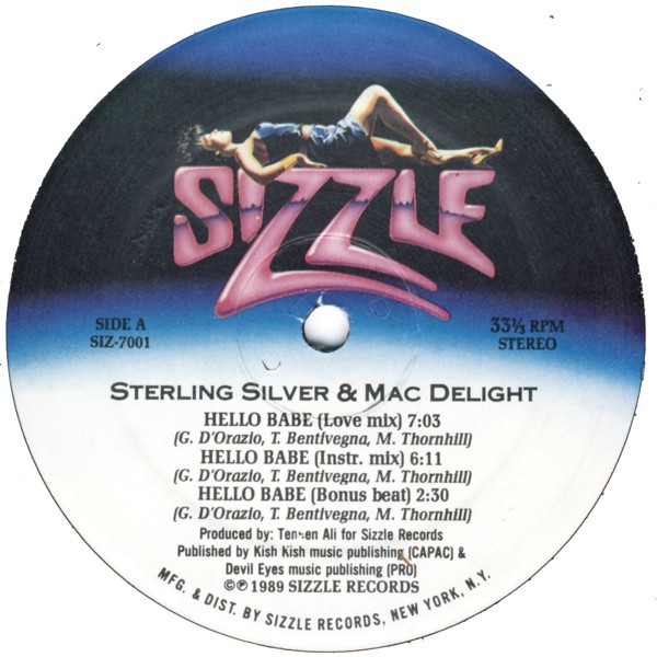 Sterling Silver & Mac Delight - Hello Babe | Sizzle Records (SIZ-7001)