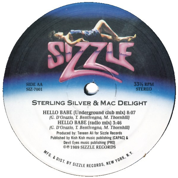Sterling Silver & Mac Delight - Hello Babe | Sizzle Records (SIZ-7001) - 2 Sterling Silver & Mac Delight - Hello Babe | Sizzle Records (SIZ-7001) - 2