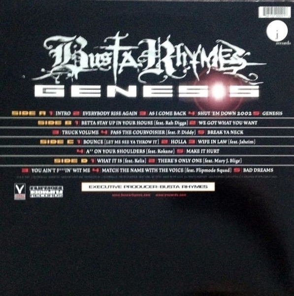 Busta Rhymes - Genesis | J Records (80813-20009-1) - 2 Busta Rhymes - Genesis | J Records (80813-20009-1) - 2