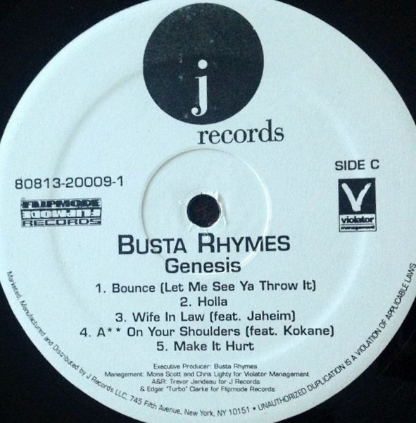 Busta Rhymes - Genesis | J Records (80813-20009-1) - 4 Busta Rhymes - Genesis | J Records (80813-20009-1) - 4