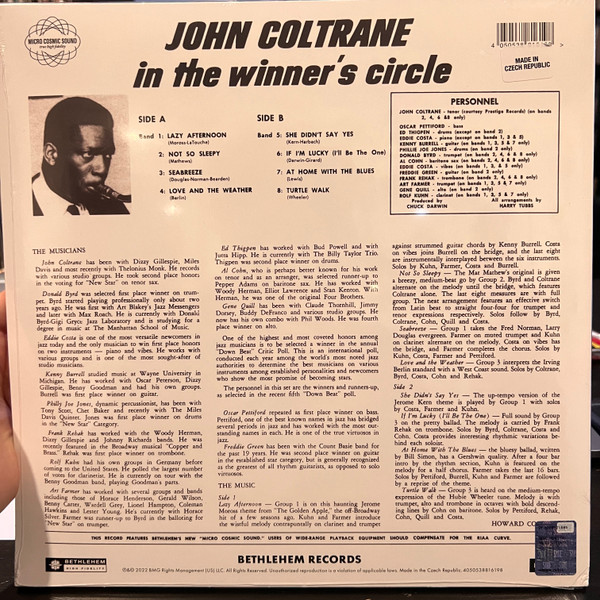 John Coltrane - In The Winner's Circle | Bethlehem Records (538816191) - 2