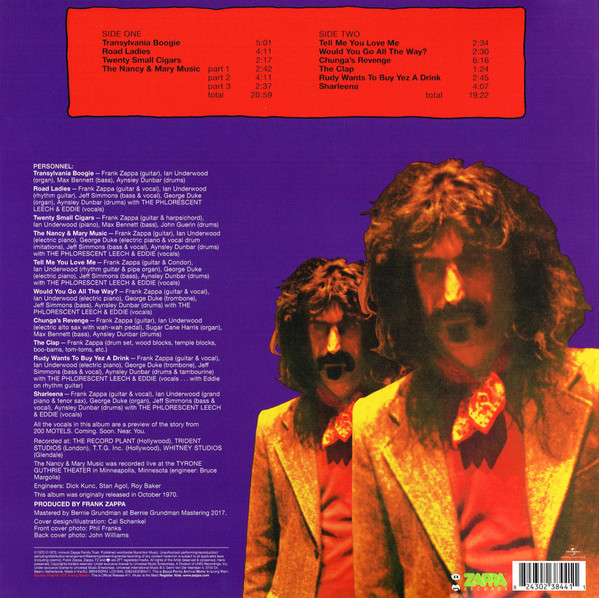 Frank Zappa - Chunga's Revenge | Zappa Records (ZR 3844-1) - 2