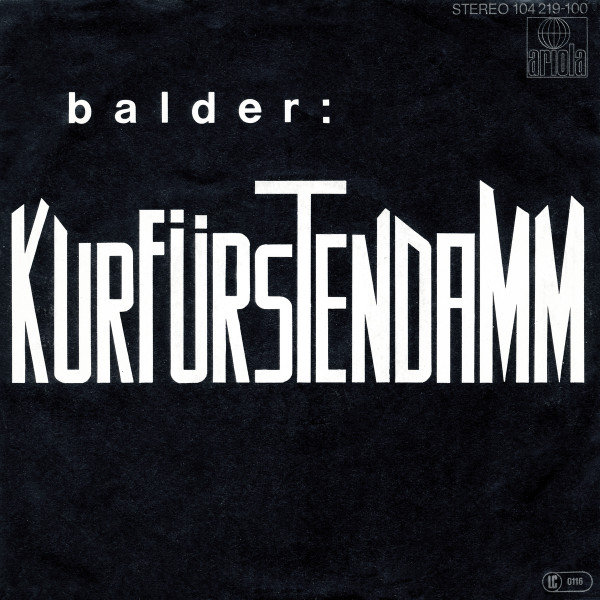 Hugo Egon Balder - Kurfürstendamm | Ariola (104 219) - 2
