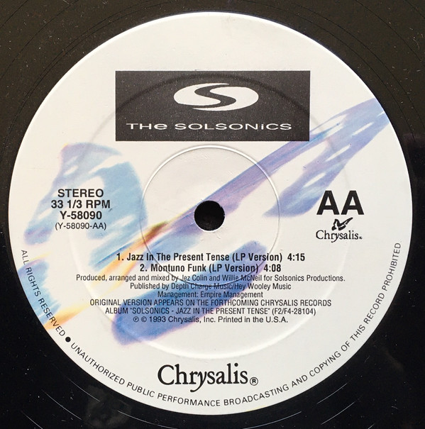 The Solsonics - Jazz In The Present Tense | Chrysalis (Y-58090) - 2 The Solsonics - Jazz In The Present Tense | Chrysalis (Y-58090) - 2