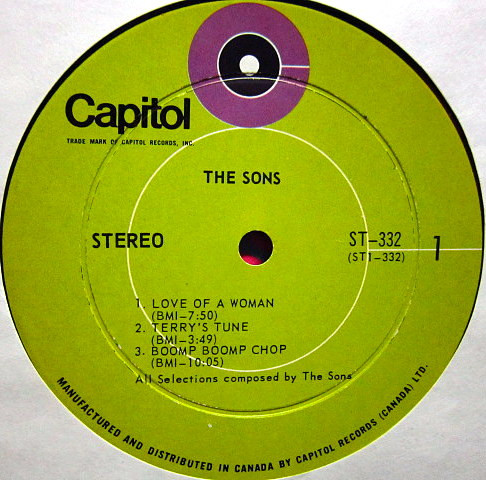 The Sons Of Champlin - The Sons | Capitol Records (ST 332) - 3 The Sons Of Champlin - The Sons | Capitol Records (ST 332) - 3