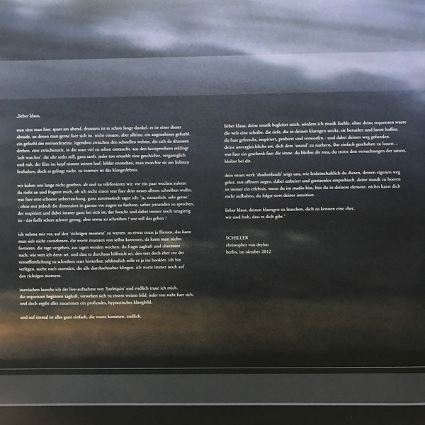 Klaus Schulze - Shadowlands | SPV (SPV 260071 3LP) - 2