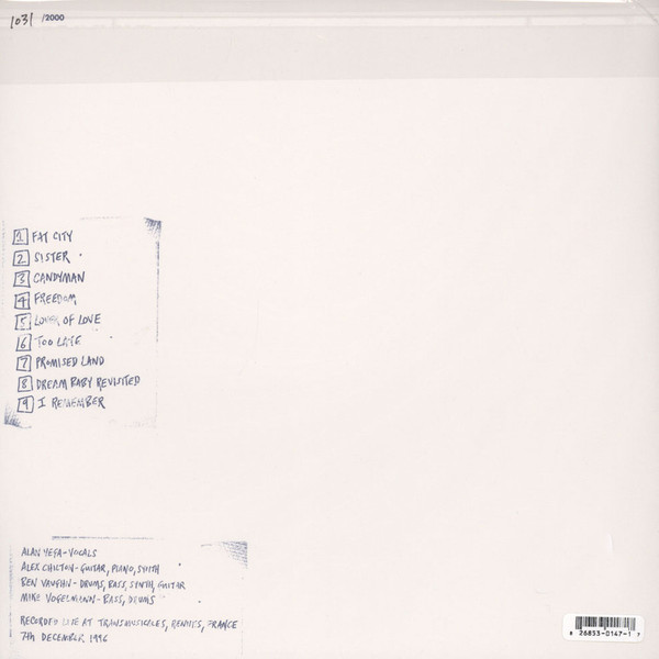 Alan Vega - Alex Chilton - Ben Vaughn - Cubist Blues - Live In France 2LP | Light In The Attic (LITA 147) - 2 Alan Vega - Alex Chilton - Ben Vaughn - Cubist Blues - Live In France 2LP | Light In The Attic (LITA 147) - 2