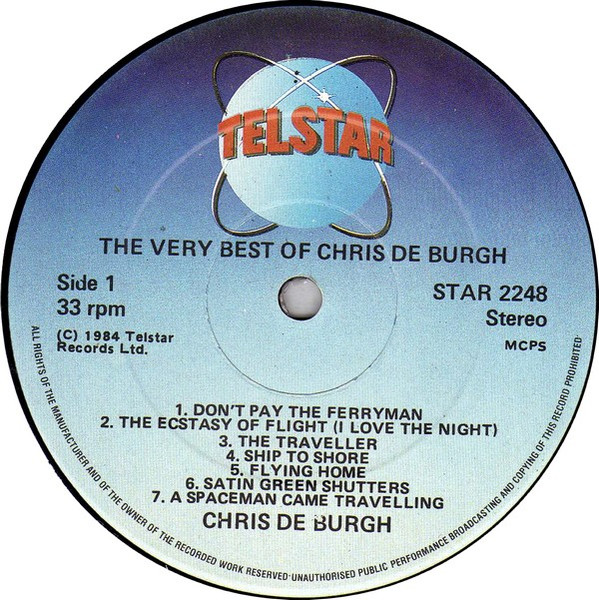 Chris de Burgh - The Very Best Of Chris de Burgh | Telstar (STAR 2248) - 2