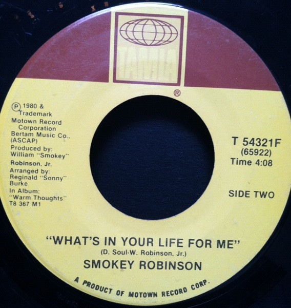 Smokey Robinson - Being With You | Tamla (T 54321F) - 2 Smokey Robinson - Being With You | Tamla (T 54321F) - 2