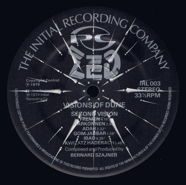 Zed - Visions Of Dune | The Initial Recording Company (IRC 003) - 4 Zed - Visions Of Dune | The Initial Recording Company (IRC 003) - 4