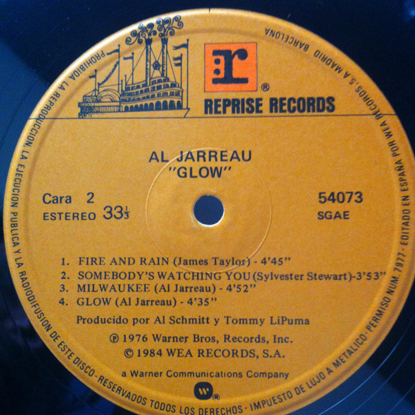 Al Jarreau - Glow | Reprise Records (54073) - 3