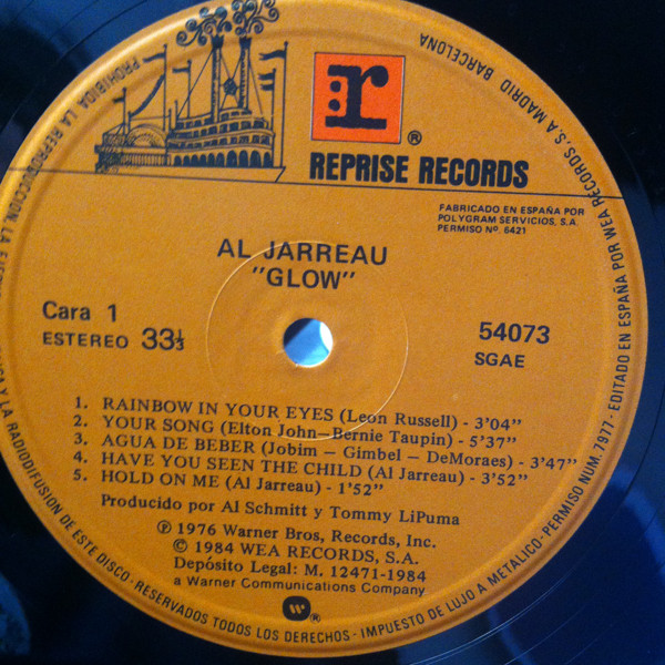 Al Jarreau - Glow | Reprise Records (54073) - 2