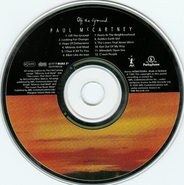 Paul McCartney - Off The Ground | Parlophone (0777 7 80362 2 7) - 3