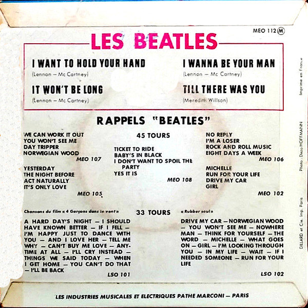 The Beatles - I Want To Hold Your Hand | Odeon (MEO 112) - 2 The Beatles - I Want To Hold Your Hand | Odeon (MEO 112) - 2