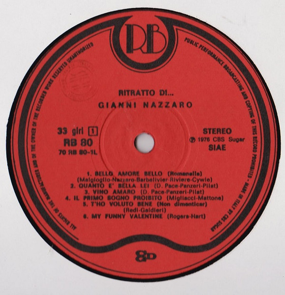 Gianni Nazzaro - Ritratto Di...Gianni Nazzaro | Record Bazaar (RB 80) - 3 Gianni Nazzaro - Ritratto Di...Gianni Nazzaro | Record Bazaar (RB 80) - 3
