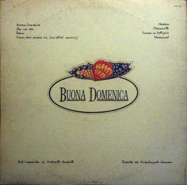 Antonello Venditti - Buona Domenica | Philips (6323 092) - 2
