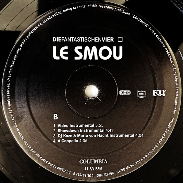 Die Fantastischen Vier - Le Smou | Columbia (COL 667622 6) - 4 Die Fantastischen Vier - Le Smou | Columbia (COL 667622 6) - 4