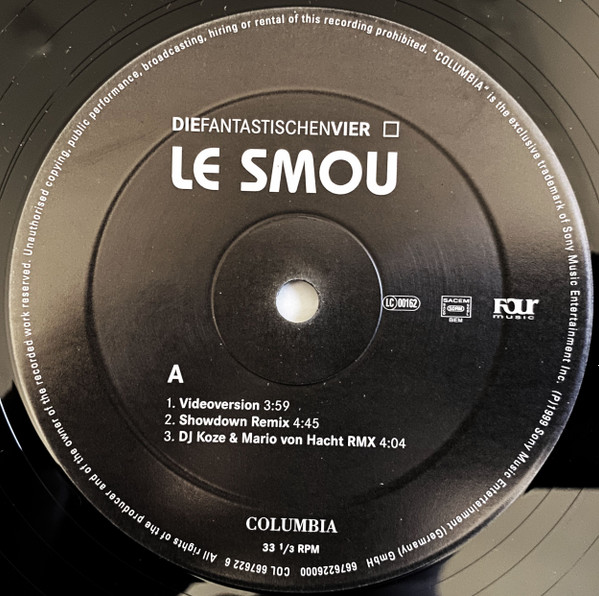 Die Fantastischen Vier - Le Smou | Columbia (COL 667622 6) - 3 Die Fantastischen Vier - Le Smou | Columbia (COL 667622 6) - 3