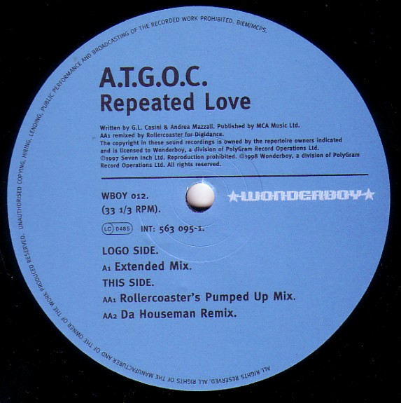 A.T.G.O.C. - Repeated Love | Wonderboy (WBOY 012) - 4