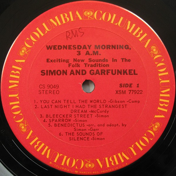 Simon & Garfunkel - Wednesday Morning, 3 A.M. | Columbia (CS 9049) - 3
