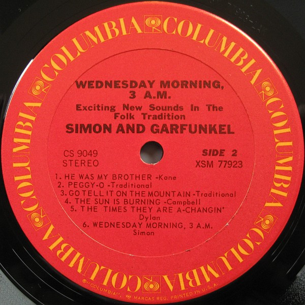 Simon & Garfunkel - Wednesday Morning, 3 A.M. | Columbia (CS 9049) - 4