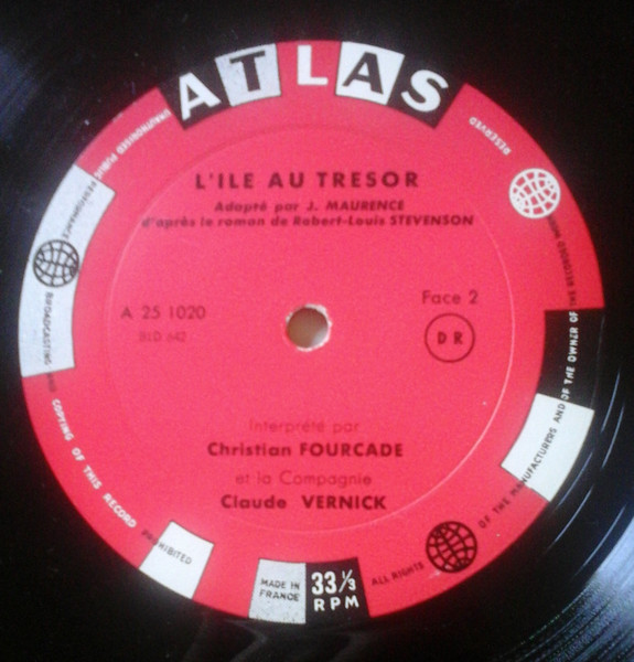 Christian Fourcade , La Compagnie Claude Vernick - L'Ile Au Trésor | Atlas (A 25 1020) - 3