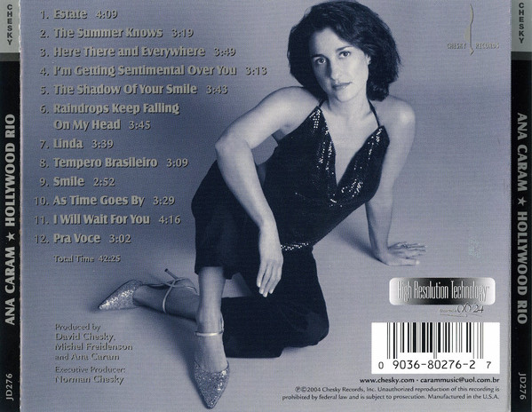 Ana Caram - Hollywood Rio | Chesky Records (JD276) - 2