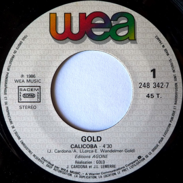 Gold - Calicoba | WEA (248 342-7) - 3
