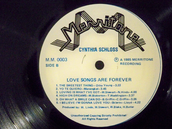 Cynthia Schloss - Love Songs Are Forever | Merritone Music (M.M. 0003) - 3 Cynthia Schloss - Love Songs Are Forever | Merritone Music (M.M. 0003) - 3