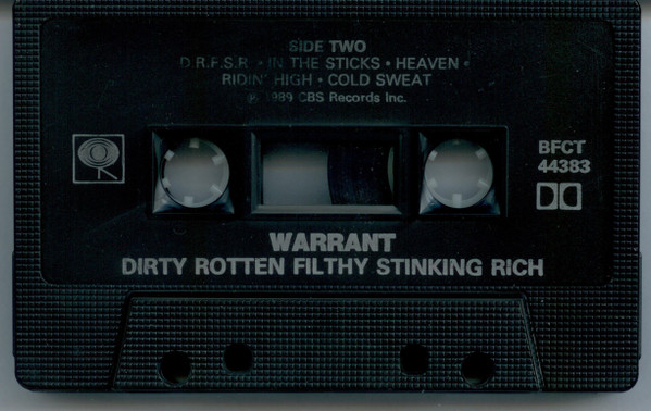 Warrant - Dirty Rotten Filthy Stinking Rich [Cassette] | Columbia (BFCT 44383) - 4