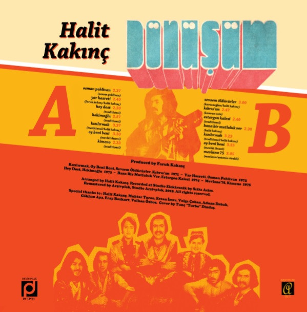 Halit Kakinç & Dönüşüm - Dünden Bugüne | Deyiş Plak (DY-LP 01) - 2