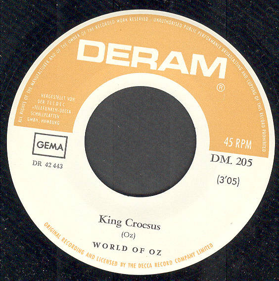 The World Of Oz - King Croesus | Deram (DM. 205) - 3