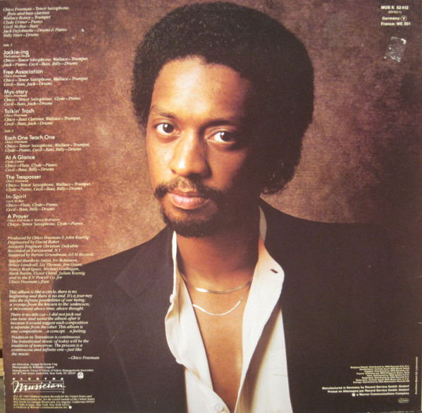 Chico Freeman - Tradition In Transition | Elektra Musician (MUS 52 412) - 2 Chico Freeman - Tradition In Transition | Elektra Musician (MUS 52 412) - 2