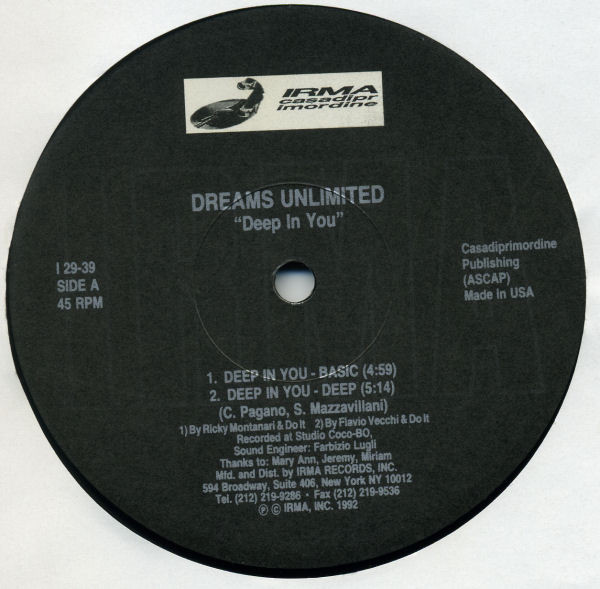 Dreams Unlimited - Deep In You | Irma CasaDiPrimordine (I 29-39)