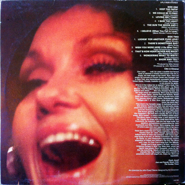 Cleo Laine - Cleo Close Up | RCA Victor (LPL1-5026) - 2