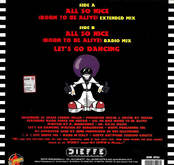 Anti-Funky - All So Nice (Born To Be Alive) | DJ Approved (APP 9703) - 2