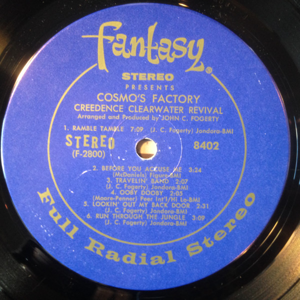 Creedence Clearwater Revival - Cosmo's Factory | Fantasy (8402) - 3 Creedence Clearwater Revival - Cosmo's Factory | Fantasy (8402) - 3
