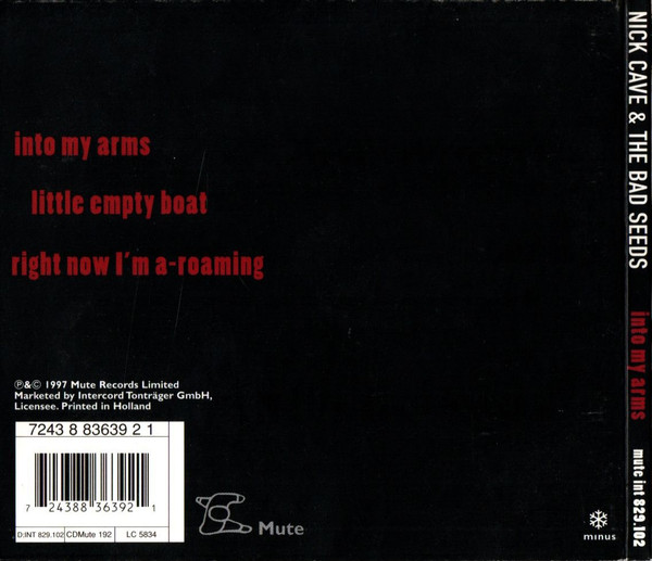 Nick Cave & The Bad Seeds - Into My Arms | Mute (CDMute 192) - 3