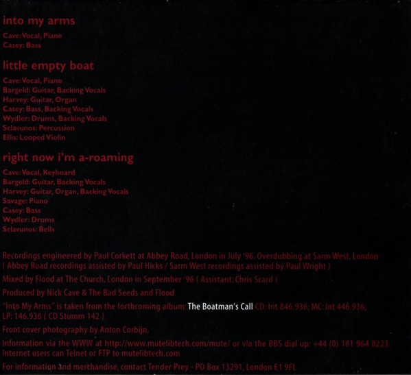 Nick Cave & The Bad Seeds - Into My Arms | Mute (CDMute 192) - 2