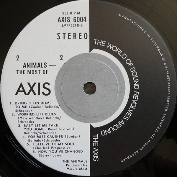 The Animals - The Most Of | Axis (AXIS6004) - 2 The Animals - The Most Of | Axis (AXIS6004) - 2