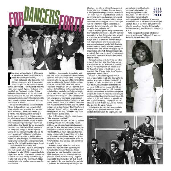 Various - For Dancers Forty | Kent Soul (HIQLP 103) - 3 Various - For Dancers Forty | Kent Soul (HIQLP 103) - 3