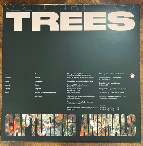 Charles Trees - Capturing Animals | Portage Garage Sounds (PGS 017) - 2 Charles Trees - Capturing Animals | Portage Garage Sounds (PGS 017) - 2