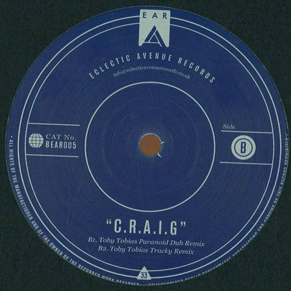 PBR StreetGang - C.R.A.I.G. | Eclectic Avenue Records (BEAR005) - 2 PBR StreetGang - C.R.A.I.G. | Eclectic Avenue Records (BEAR005) - 2