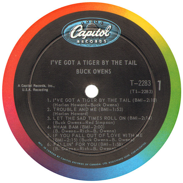 Buck Owens And His Buckaroos - I've Got A Tiger By The Tail | Capitol Records (T 2283) - main