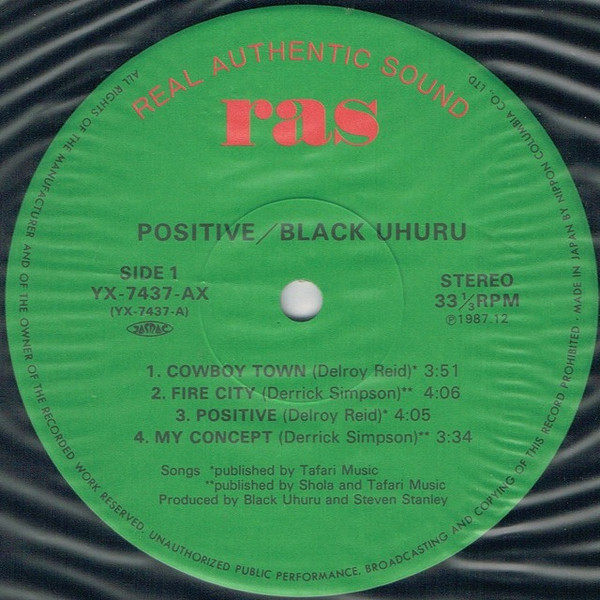 Black Uhuru - Positive | Real Authentic Sound (YX-7437) - 3