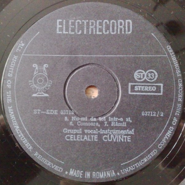 Celelalte Cuvinte - II. | Electrecord (ST-EDE 03712) - 4 Celelalte Cuvinte - II. | Electrecord (ST-EDE 03712) - 4