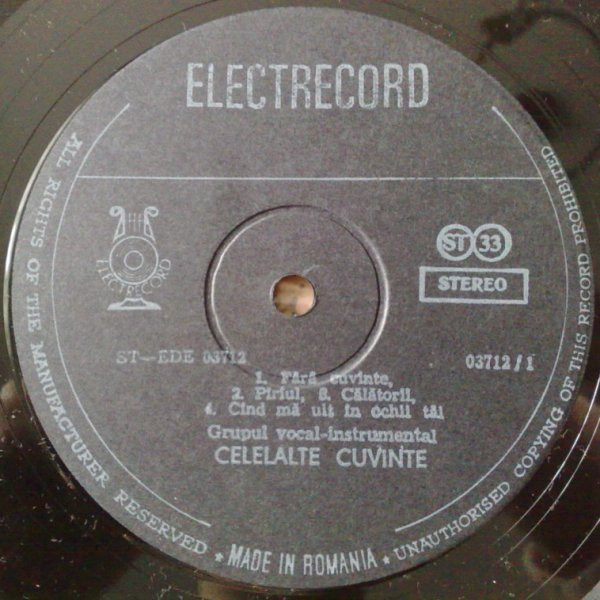 Celelalte Cuvinte - II. | Electrecord (ST-EDE 03712) - 3 Celelalte Cuvinte - II. | Electrecord (ST-EDE 03712) - 3