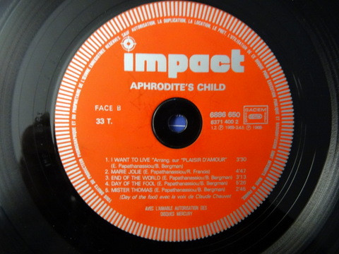 Aphrodite's Child - Aphrodite's Child | Impact (6886 650) - 4 Aphrodite's Child - Aphrodite's Child | Impact (6886 650) - 4